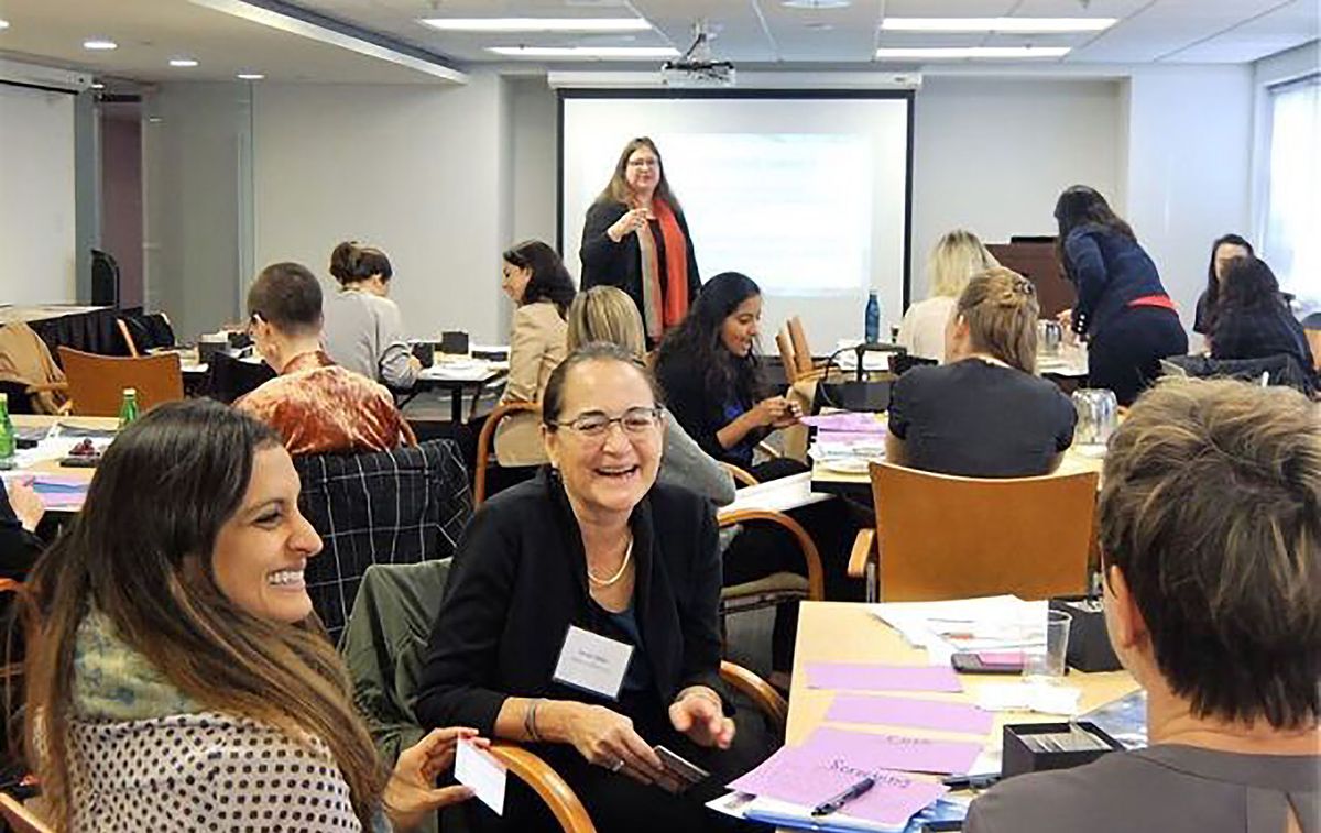 Joy Anderson delivering a workshop_The Power Dynamic_Invest for Good